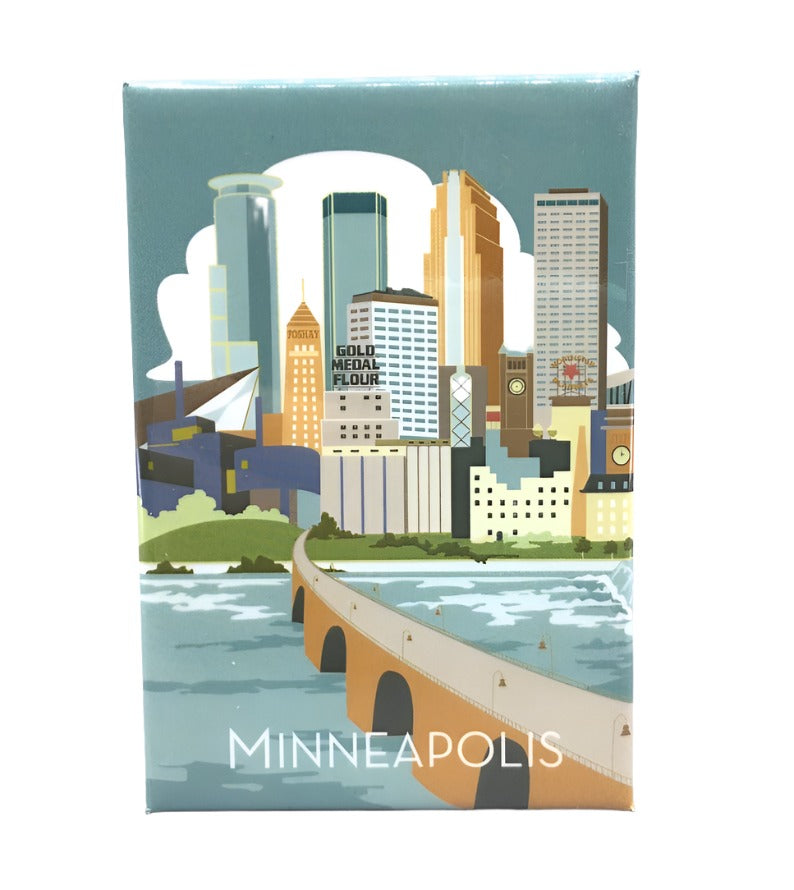 Cindy Lindgren Minnesota Magnets  Cindy Lindgren Minneapolis River View  