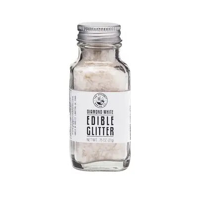 Edible Glitter  Pepper Creek Farms White  