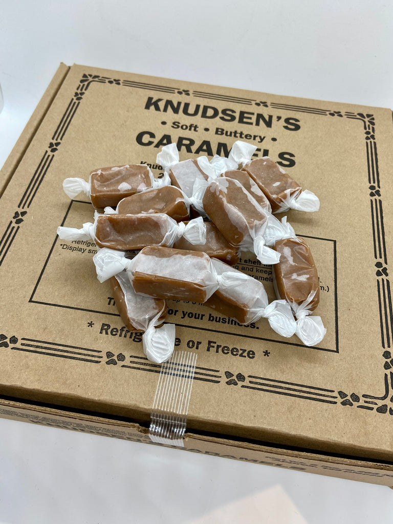 Our Famous Caramels  Knudsen Caramels 125 piece box  