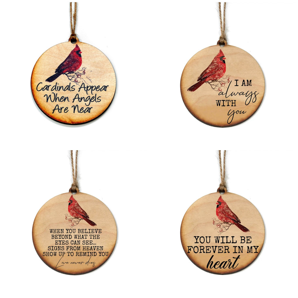 Inspirational Cardinal Ornaments  Driftless Studios   