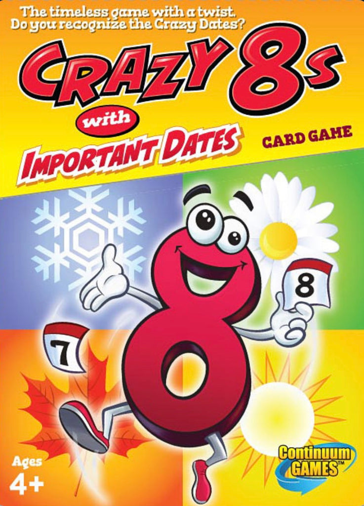 Crazy 8s with Important Dates Card Game  Continuum Games   