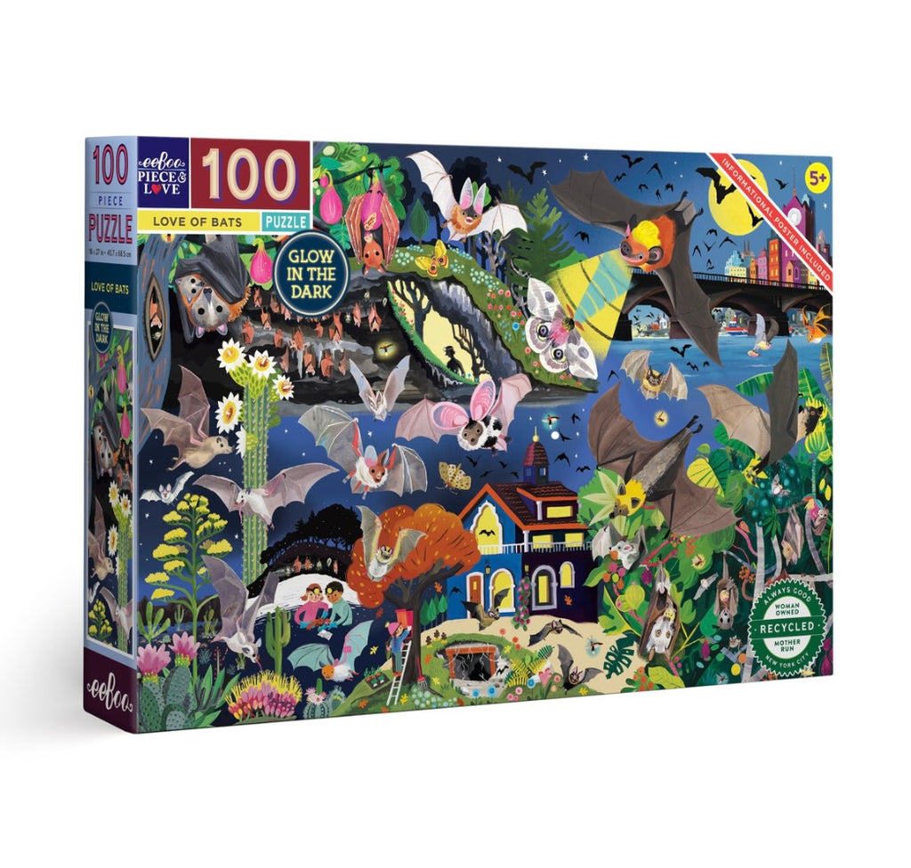 Love of Bats 100 Piece Puzzle  Eeboo   