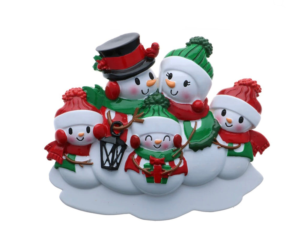 Snowman Family Ornaments  Polar X 5  