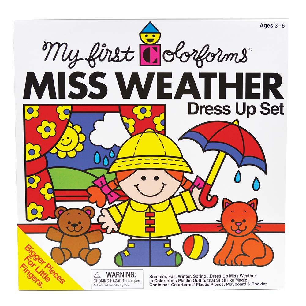 Miss Weather Retro Colorforms  Play Monster   