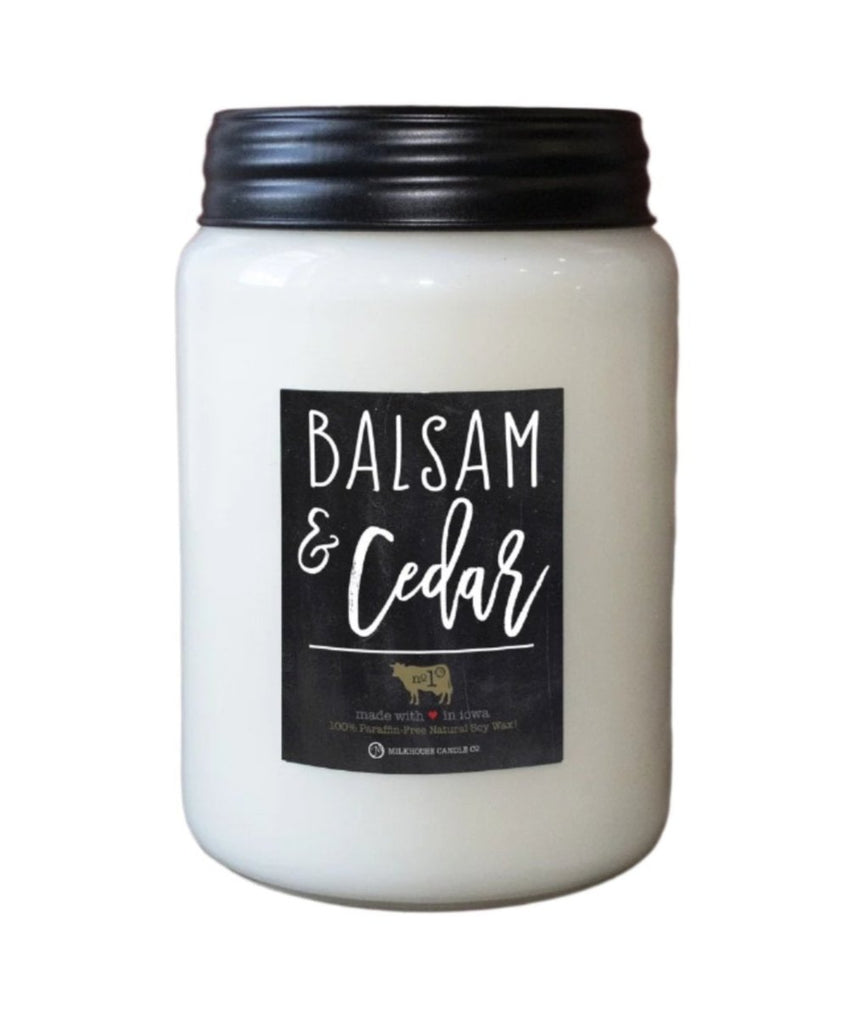 Balsam and Cedar Candles  Milkhouse Candles   