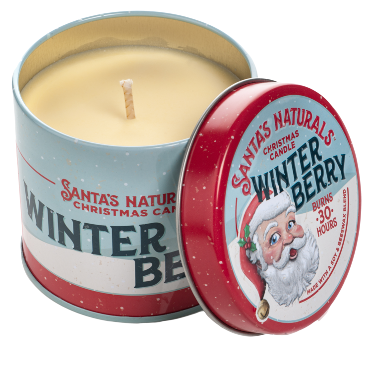 Winterberry Candle  Santa’s Naturals   