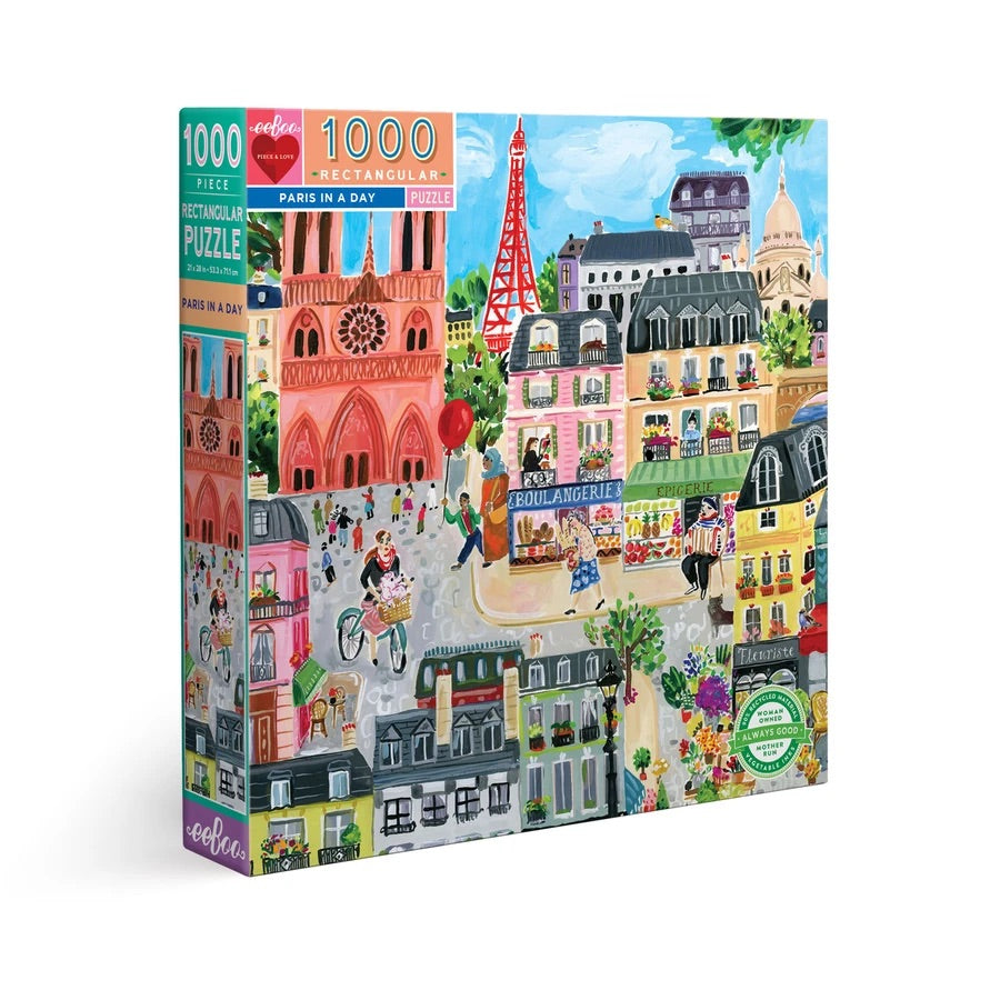 Paris in a Day 1000 Piece Puzzle  Eeboo   