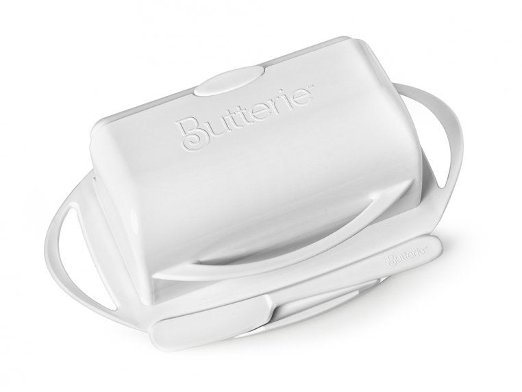 Butterie Butter Dish  The Butterie White  