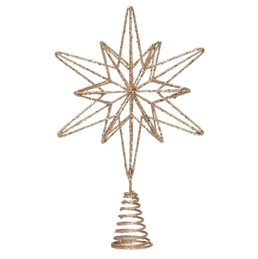 Mica Star Tree Topper  Creative Co-Op   