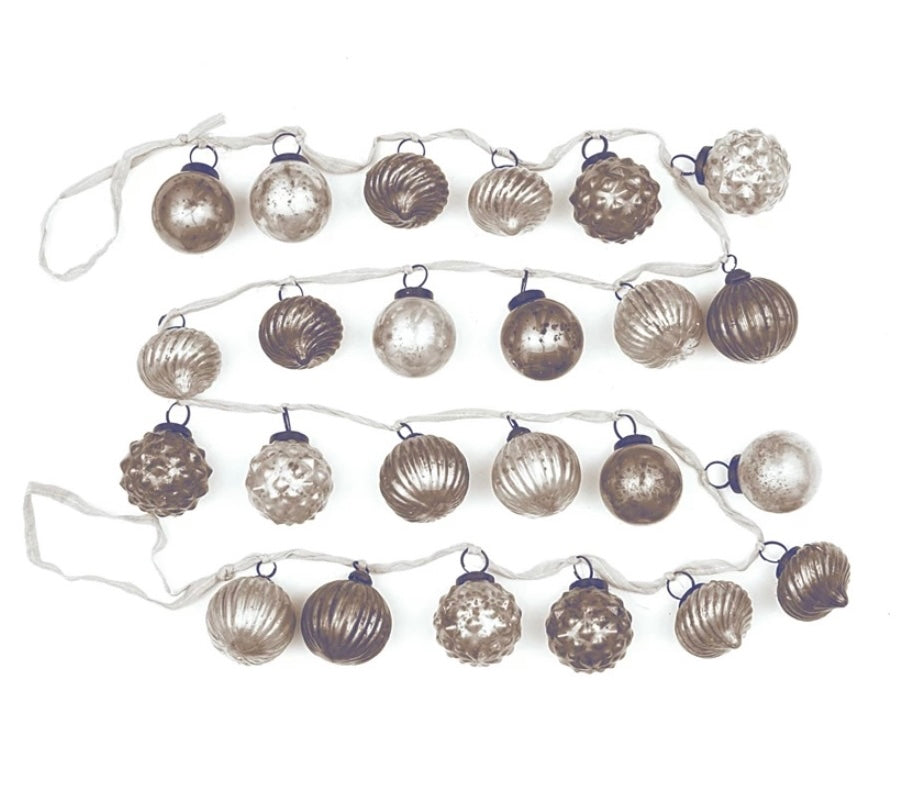 Mercury Glass Ornament Garlands  Creative Co-Op   