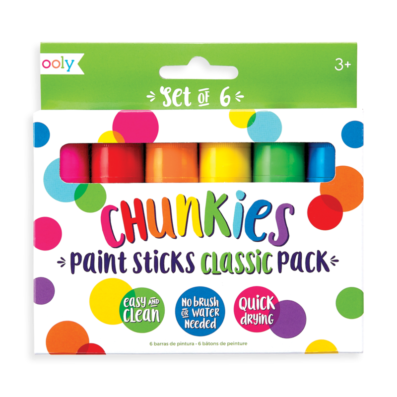 Chunkies Paint Sticks  Ooly Classic 6 pack  