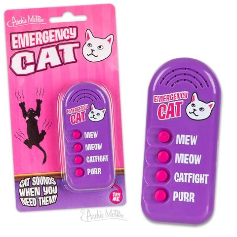 Emergency Cat Button  Archie McPhee   