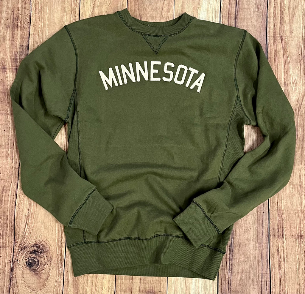 MN Crew Sweatshirt  Lakeshirts Turf S  