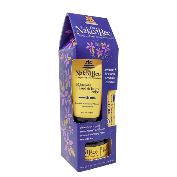 Lavender & Beeswax Absolute Gift Set  Naked Bee   