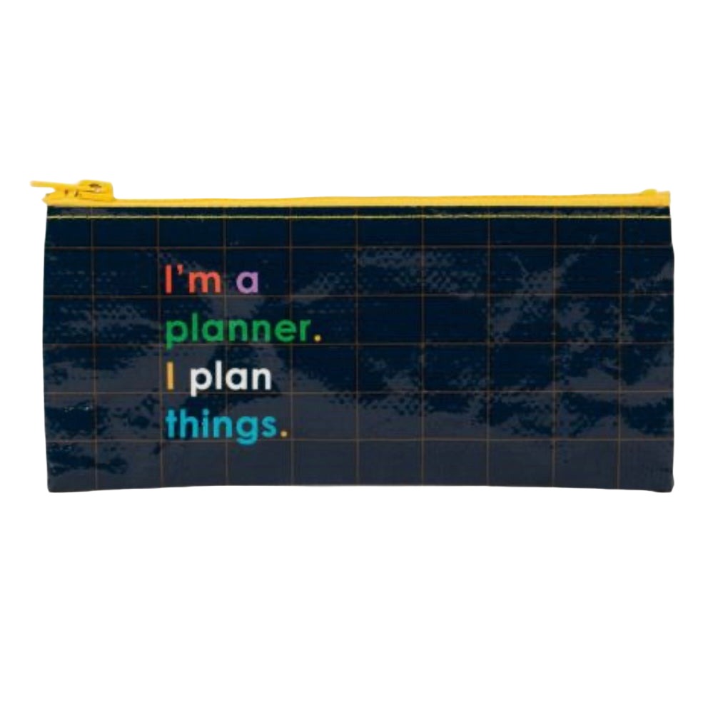 I'm a Planner Pencil Case  Blue Q   