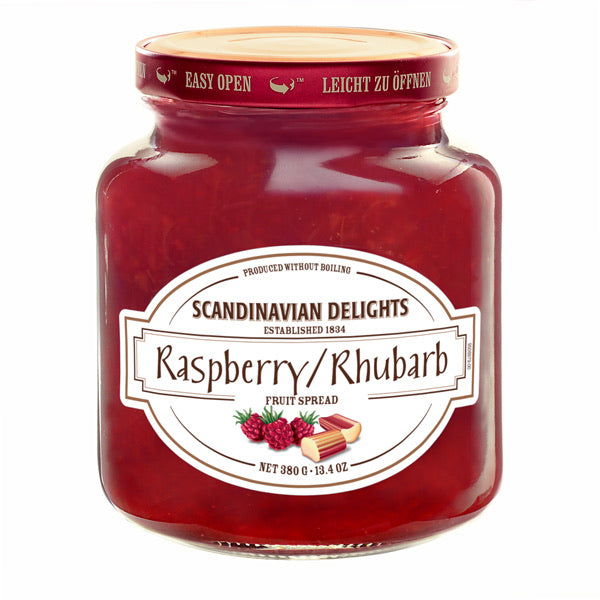 Elki Scandinavian Fruit Preserves  Scandinavian Delights Raspberry Rhubarb  