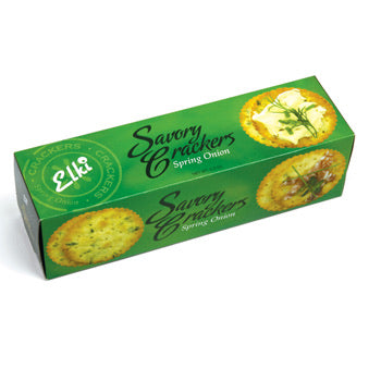 Elki Gourmet Crackers  Elki Spring Onion  