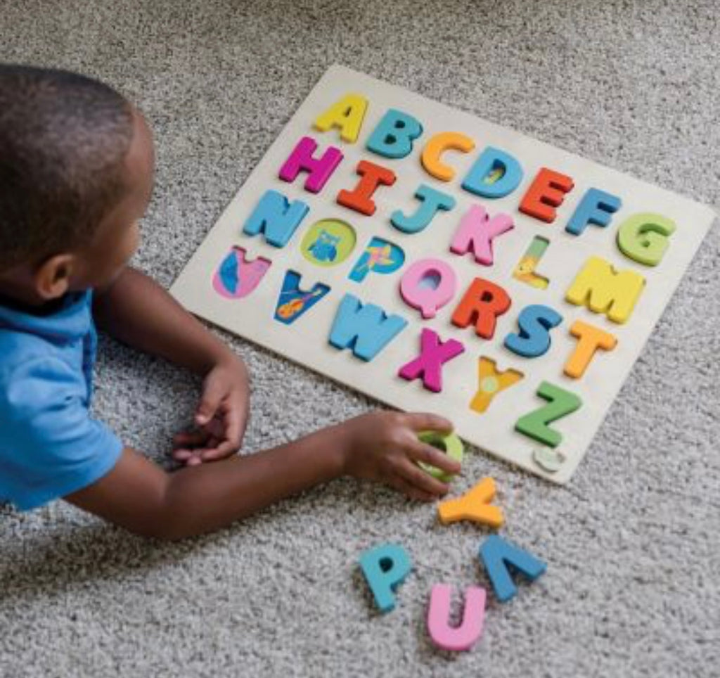 Wood Alphabet Puzzle  Mindware   