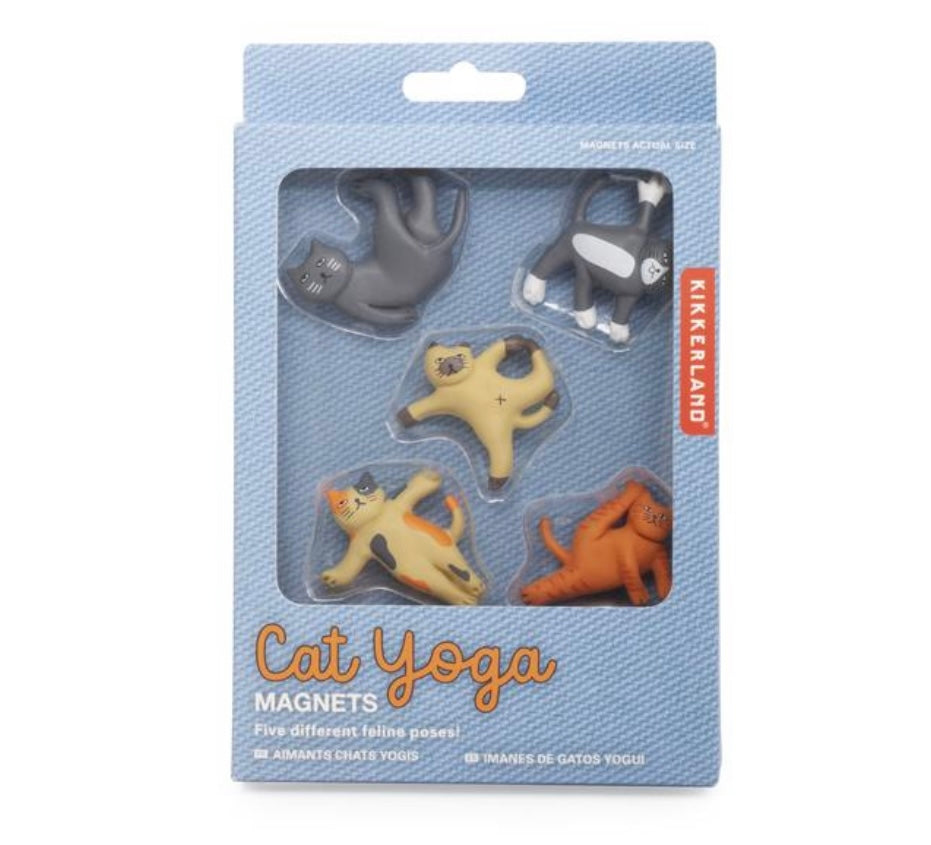 Cat Yoga Magnets  Kikkerland   