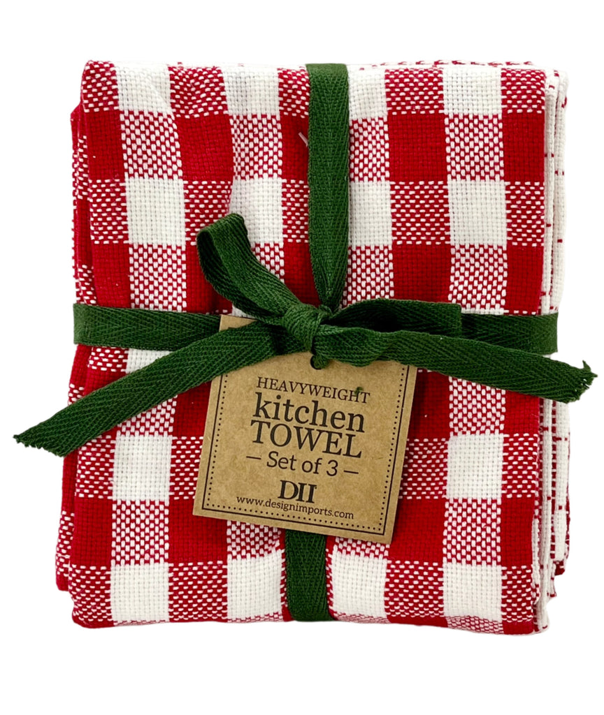 Holiday Heavyweight Dishtowels  DII Holiday Checks  