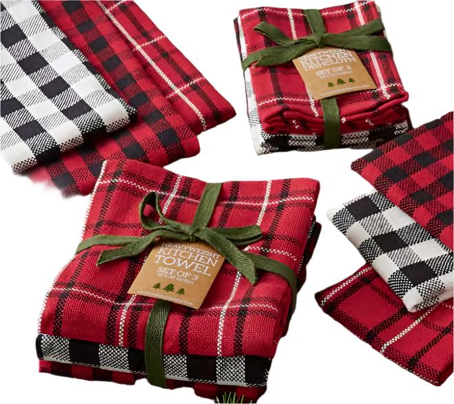 Winter Cabin Dish Towel/Cloth Sets  DII   