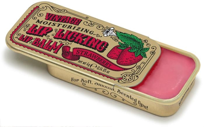 Vintage Lip Balm Tins  Tinte Strawberry  