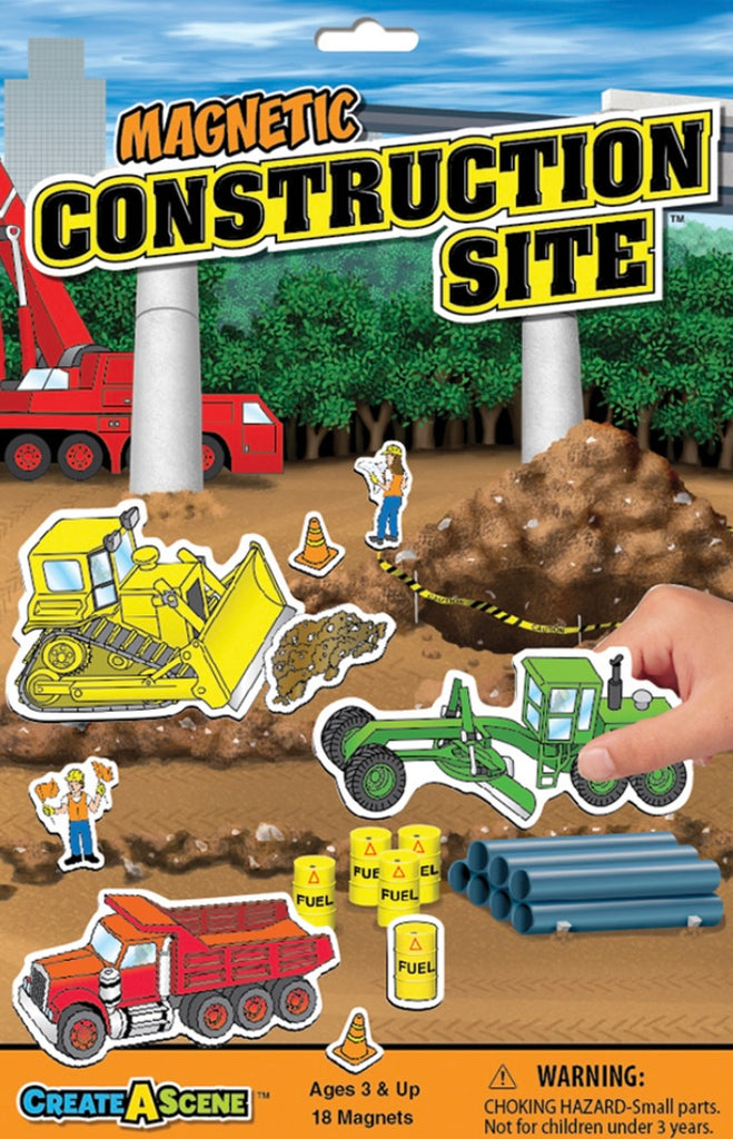 Create-A-Scene Magnetic Sets  Play Monster Construction Site  