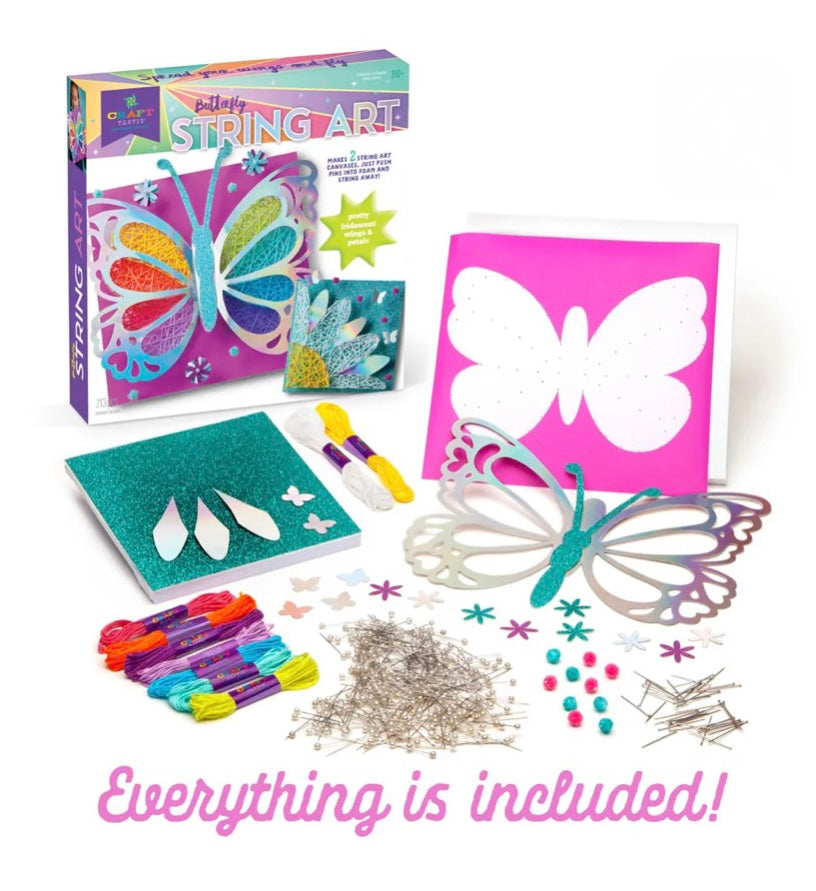 Craft-Tastic Creative Sets  Play Monster String Art Butterfly  