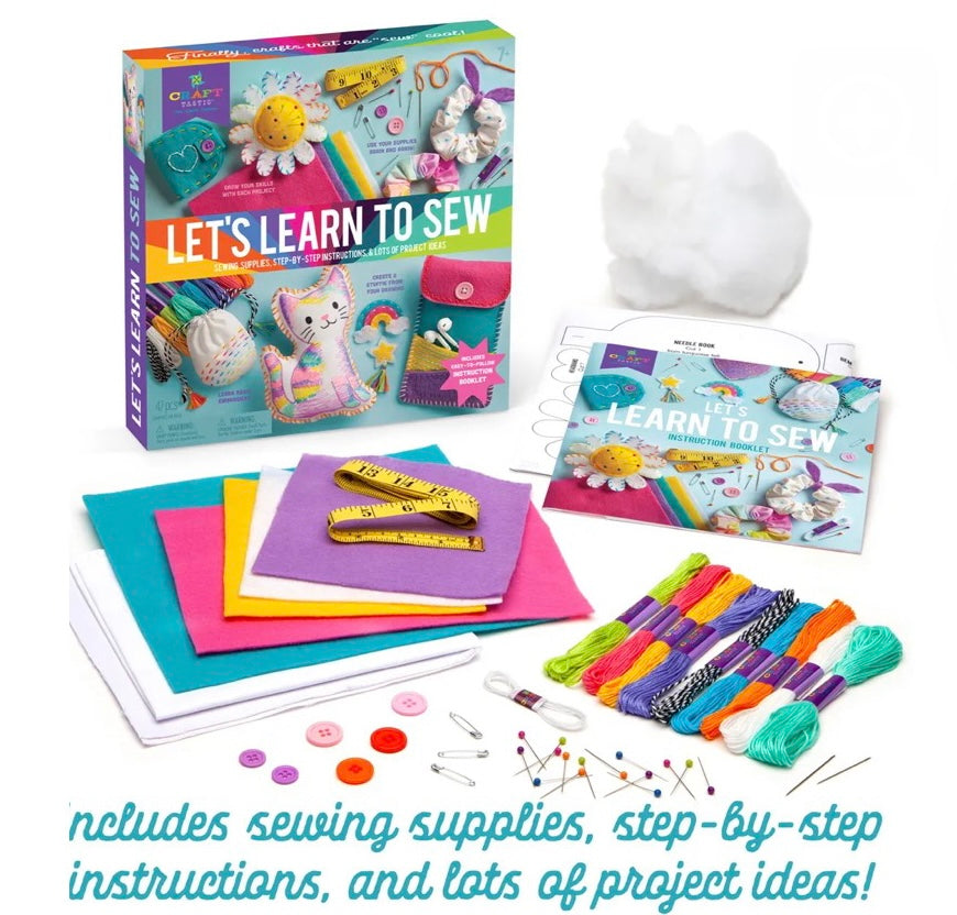 Craft-Tastic Creative Sets  Play Monster Let's Learn to Sew  