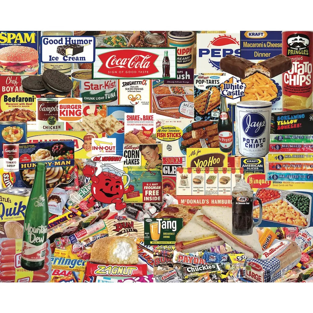 Boomers’ Favorite Foods 1000 Piece Puzzle  Hart Puzzles   