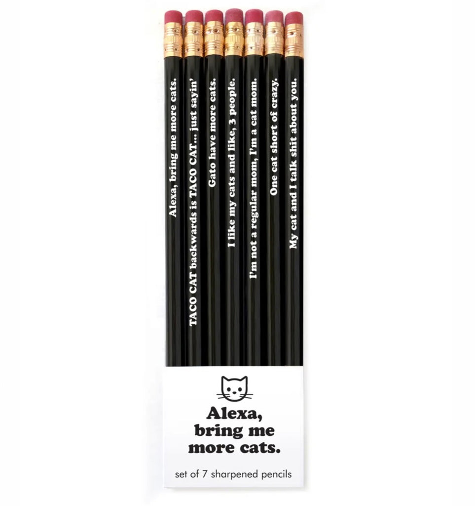 Alexa, Bring Me More Cats Pencil Set  Snifty   