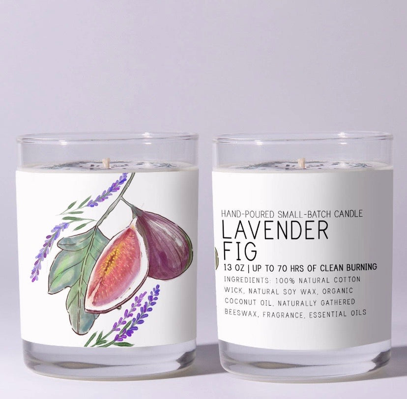 Just Bee Soy Candles  Just Bee Lavender Fig  