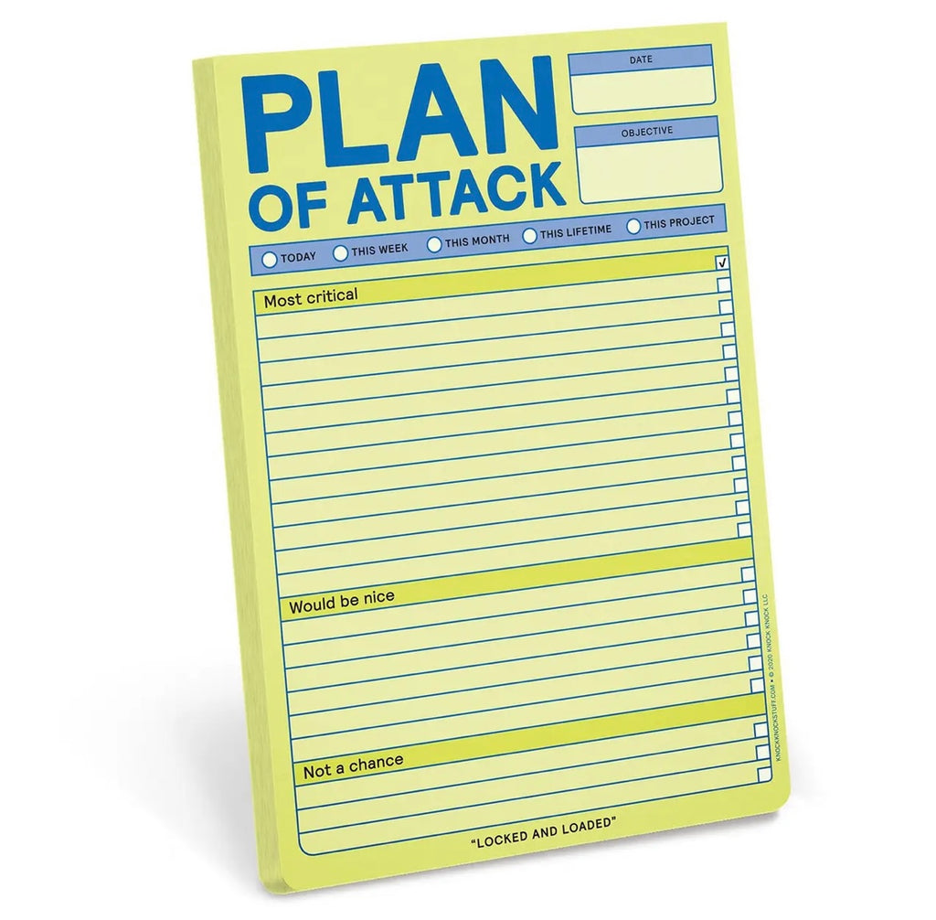 Plan of Attack Pad  Knock Knock   