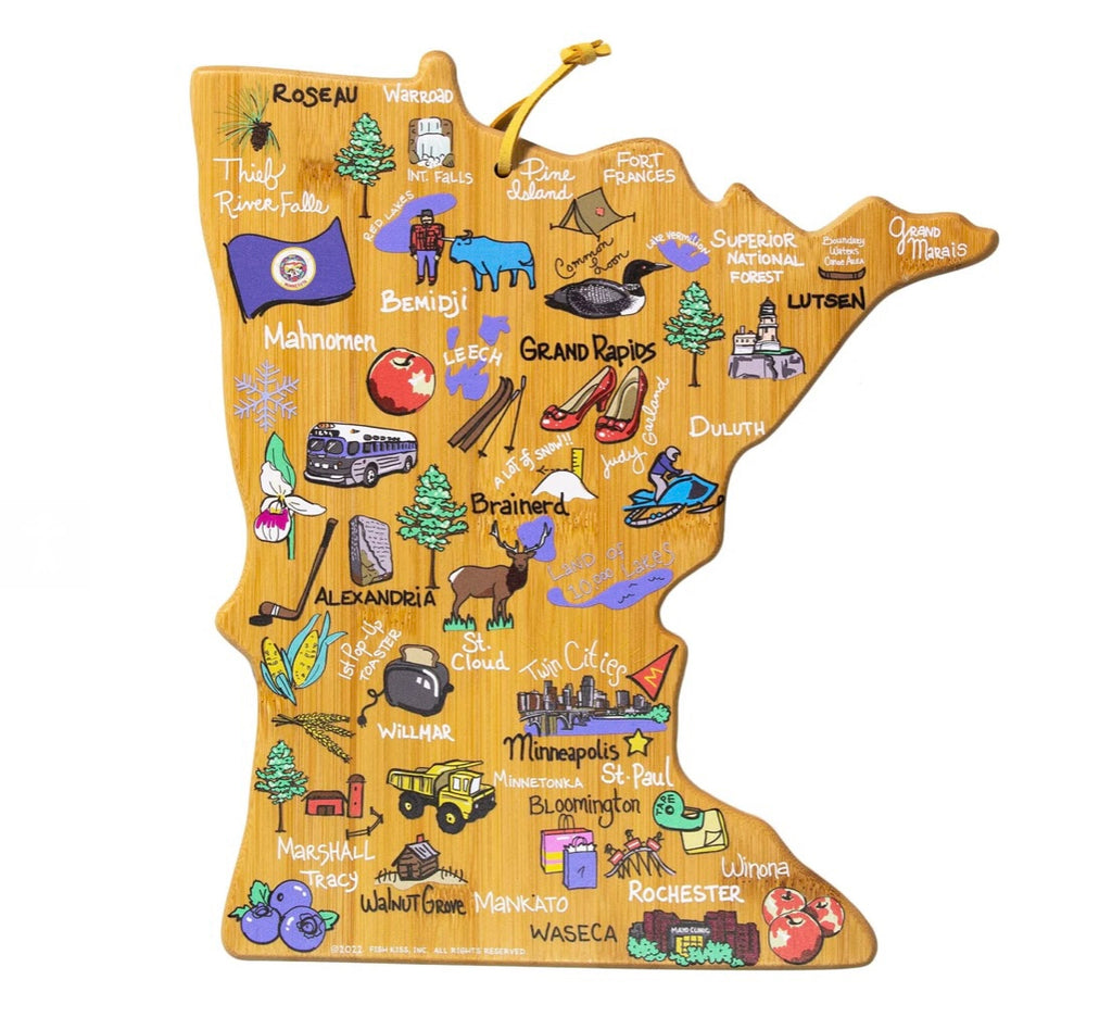 Minnesota Shaped Colored Board  Totally Bamboo   