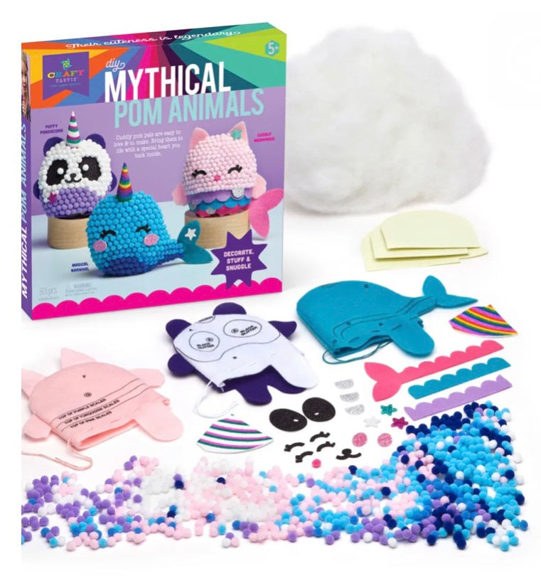 Craft-Tastic Creative Sets  Play Monster Mythical Pom Animals  