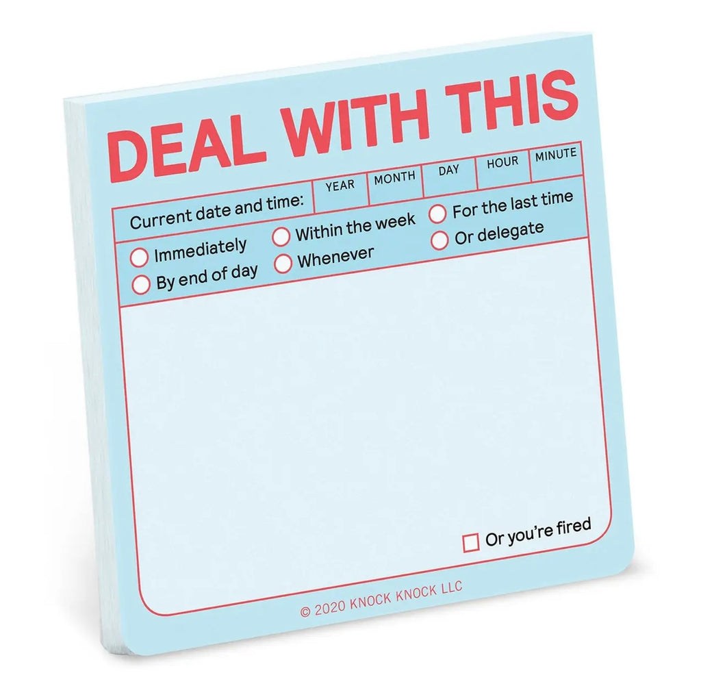 Deal with This Sticky Notes  Knock Knock   