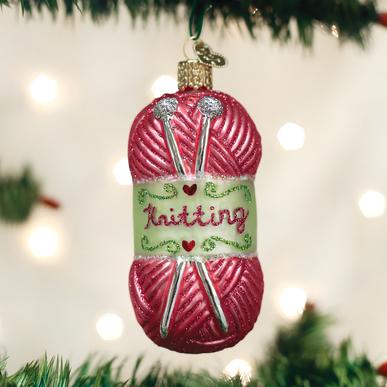 Knitting Yarn Ornament  Old World Christmas   