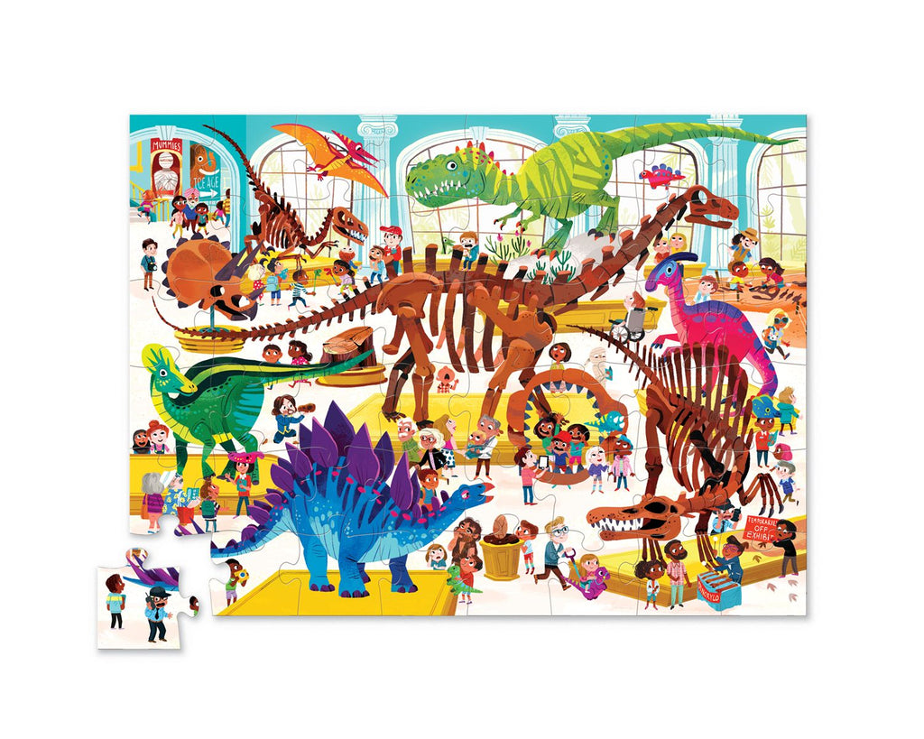 Day at the Dinosaur Museum 48 piece Puzzle  Crocodile Creek   