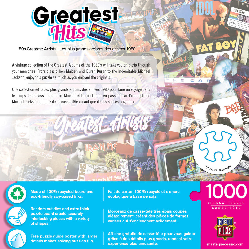 80's Greatest Hits 1000 Piece Puzzle  Masterpieces   