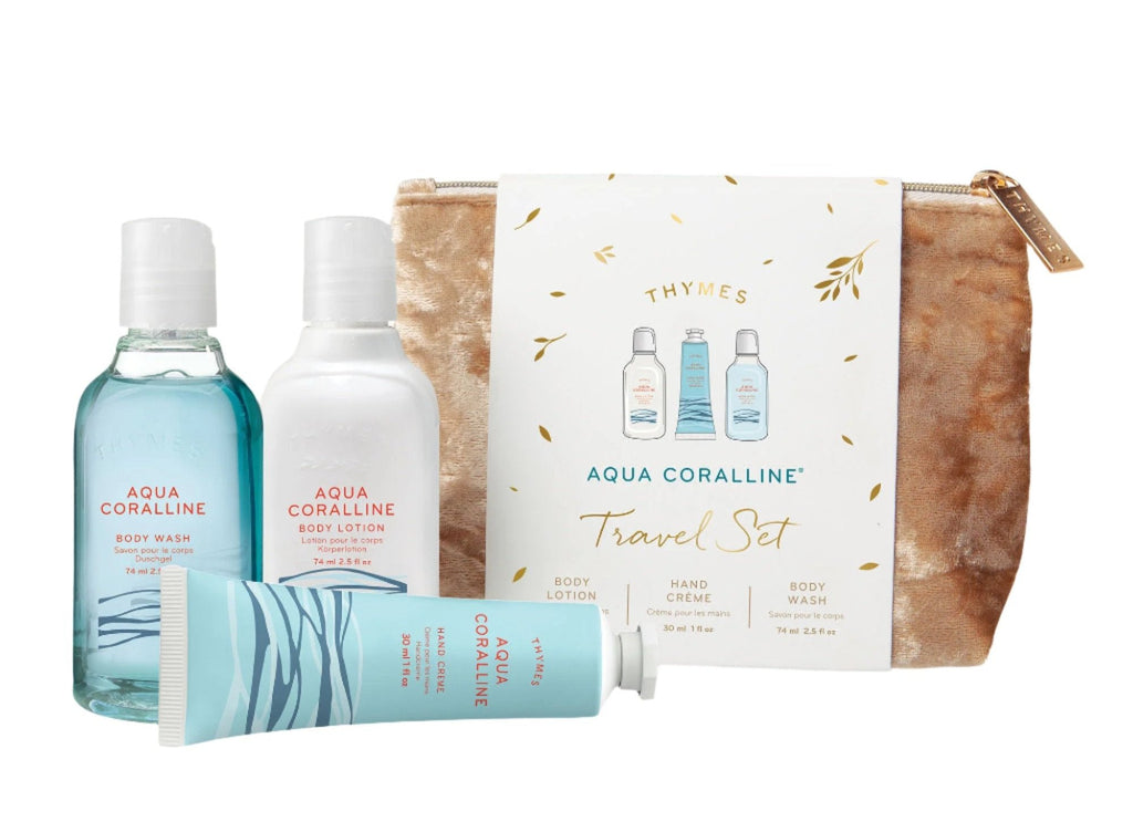 Aqua Coralline Collection by Thymes  Thymes Travel Set  