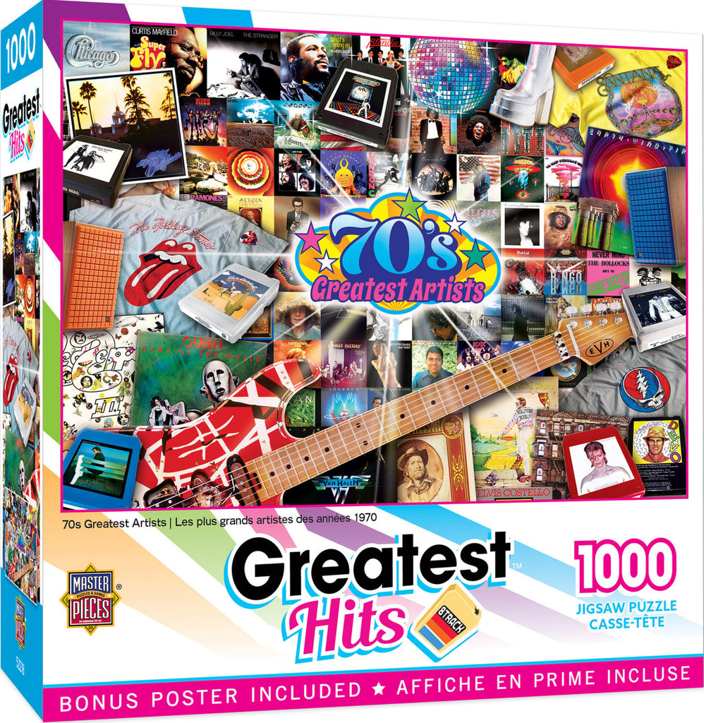 70's Greatest Hits 1000 Piece Puzzle  Masterpieces   