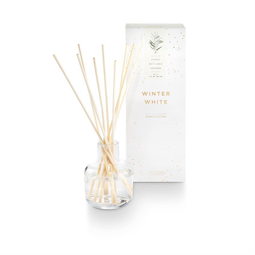 Winter White Candles and Diffuser  Illume Diffuser  