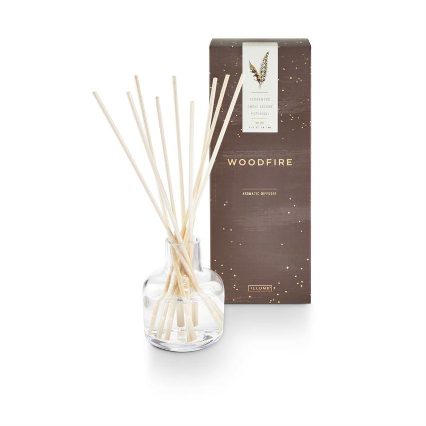 Woodfire Candles and Diffuser  Illume Diffuser  