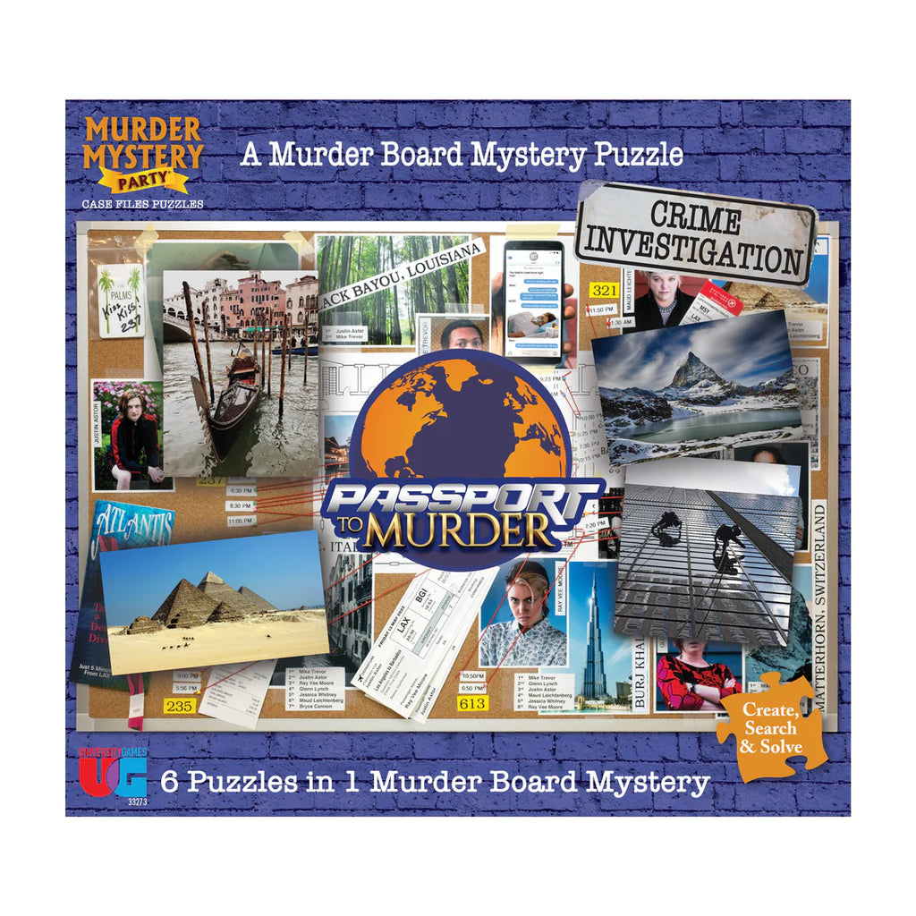 Murder Mystery Puzzle - Passport to Murder  University Games   